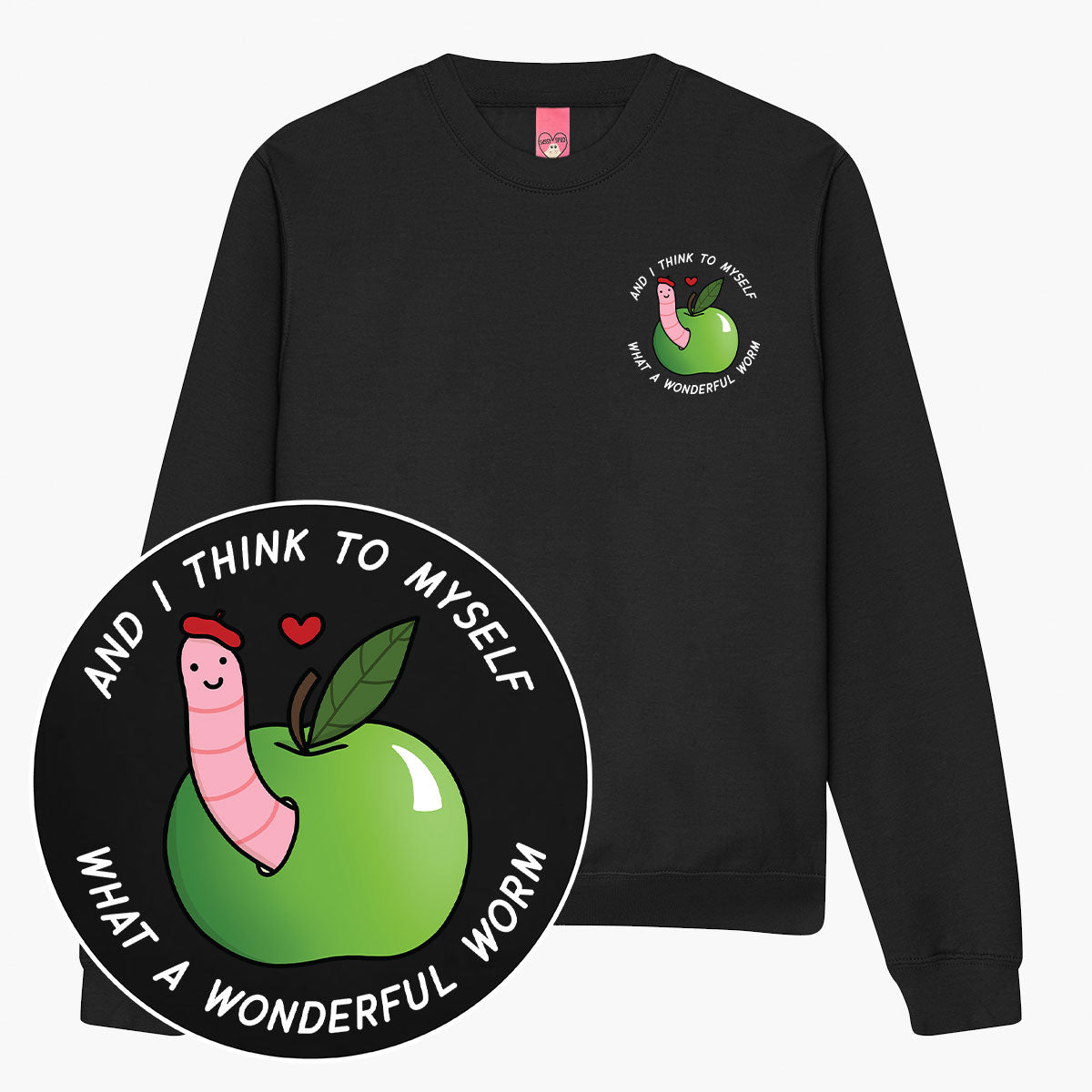 A Wonderful Worm Sweatshirt (Unisex)-Printed Clothing, Printed Sweatshirt, JH030-Sassy Spud