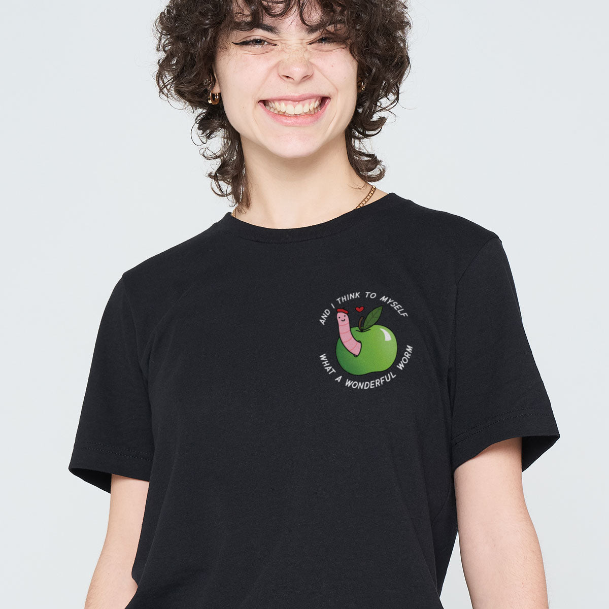 A Wonderful Worm T-Shirt (Unisex)-Printed Clothing, Printed T Shirt, EP01-Sassy Spud