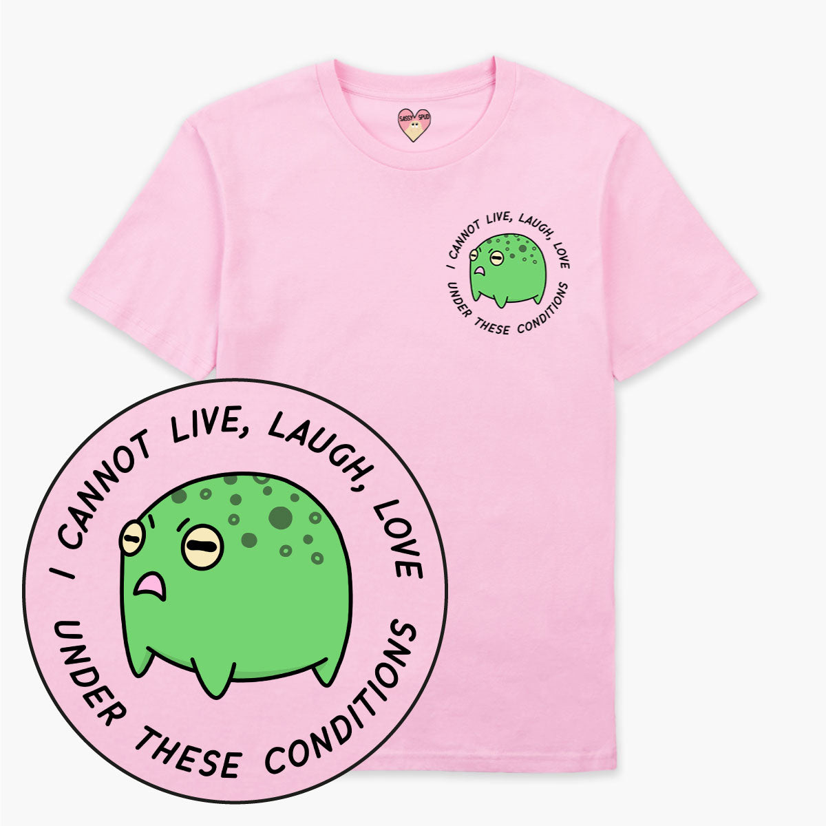 Angry Frog T-Shirt (Unisex)-Printed Clothing, Printed T Shirt, EP01-Sassy Spud