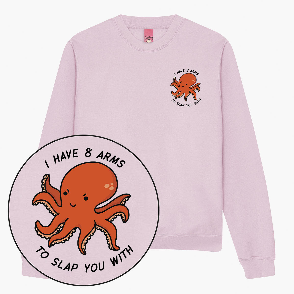 Angry Octopus Sweatshirt (Unisex)-Printed Clothing, Printed Sweatshirt, JH030-Sassy Spud