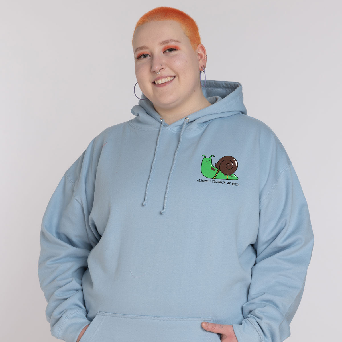 Assigned Sluggish At Birth Hoodie (Unisex)-Printed Clothing, Printed Hoodie, JH001-Sassy Spud