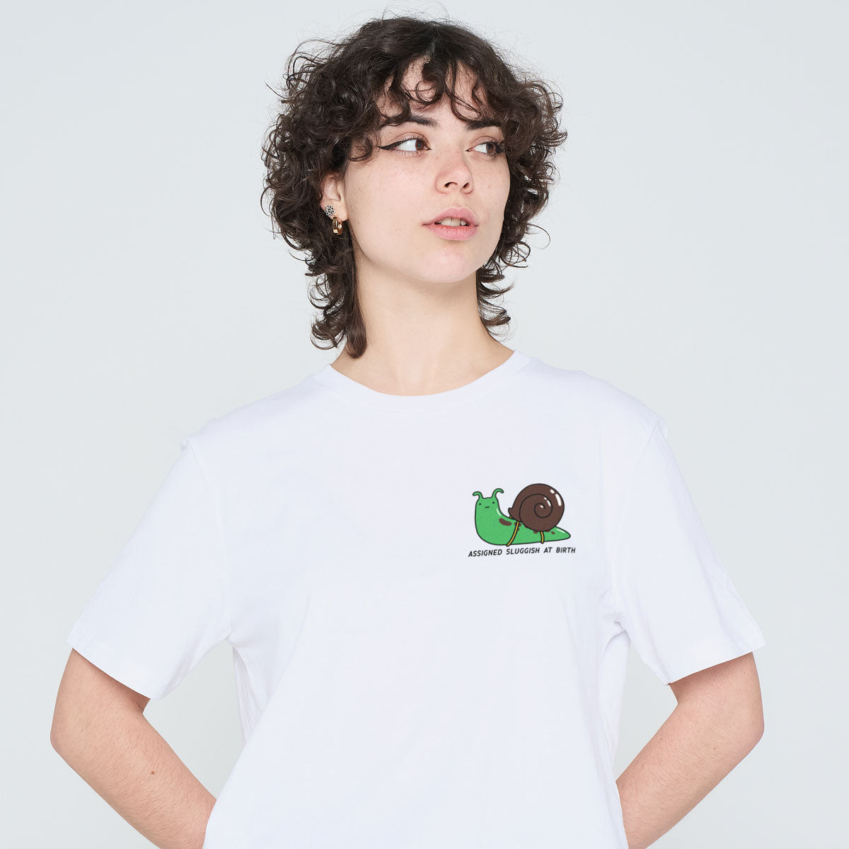 Assigned Sluggish At Birth T-Shirt (Unisex)-Printed Clothing, Printed T Shirt, EP01-Sassy Spud