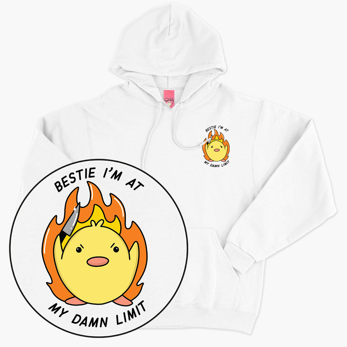 At My Limit Hoodie (Unisex)-Printed Clothing, Printed Hoodie, JH001-Sassy Spud