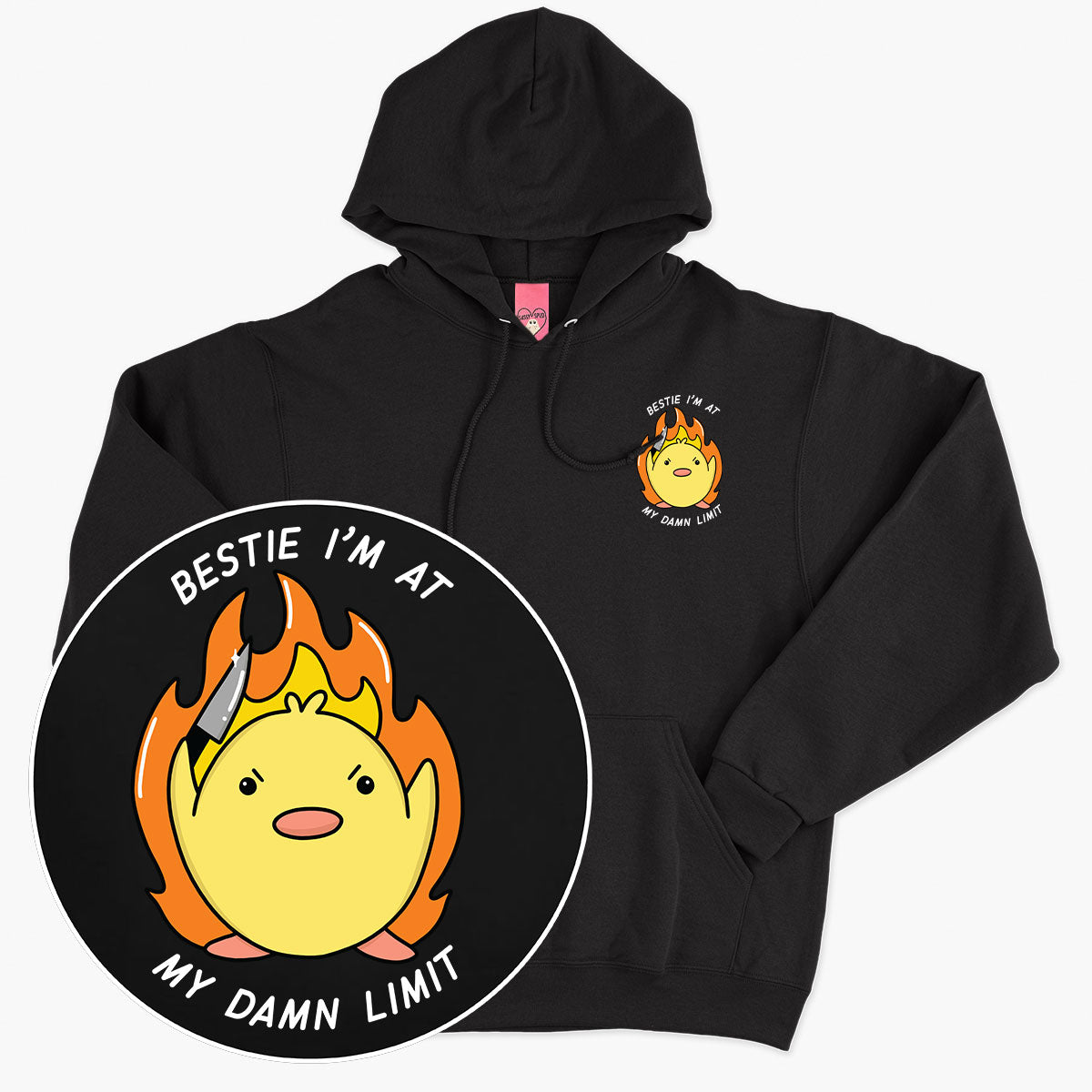 At My Limit Hoodie (Unisex)-Printed Clothing, Printed Hoodie, JH001-Sassy Spud