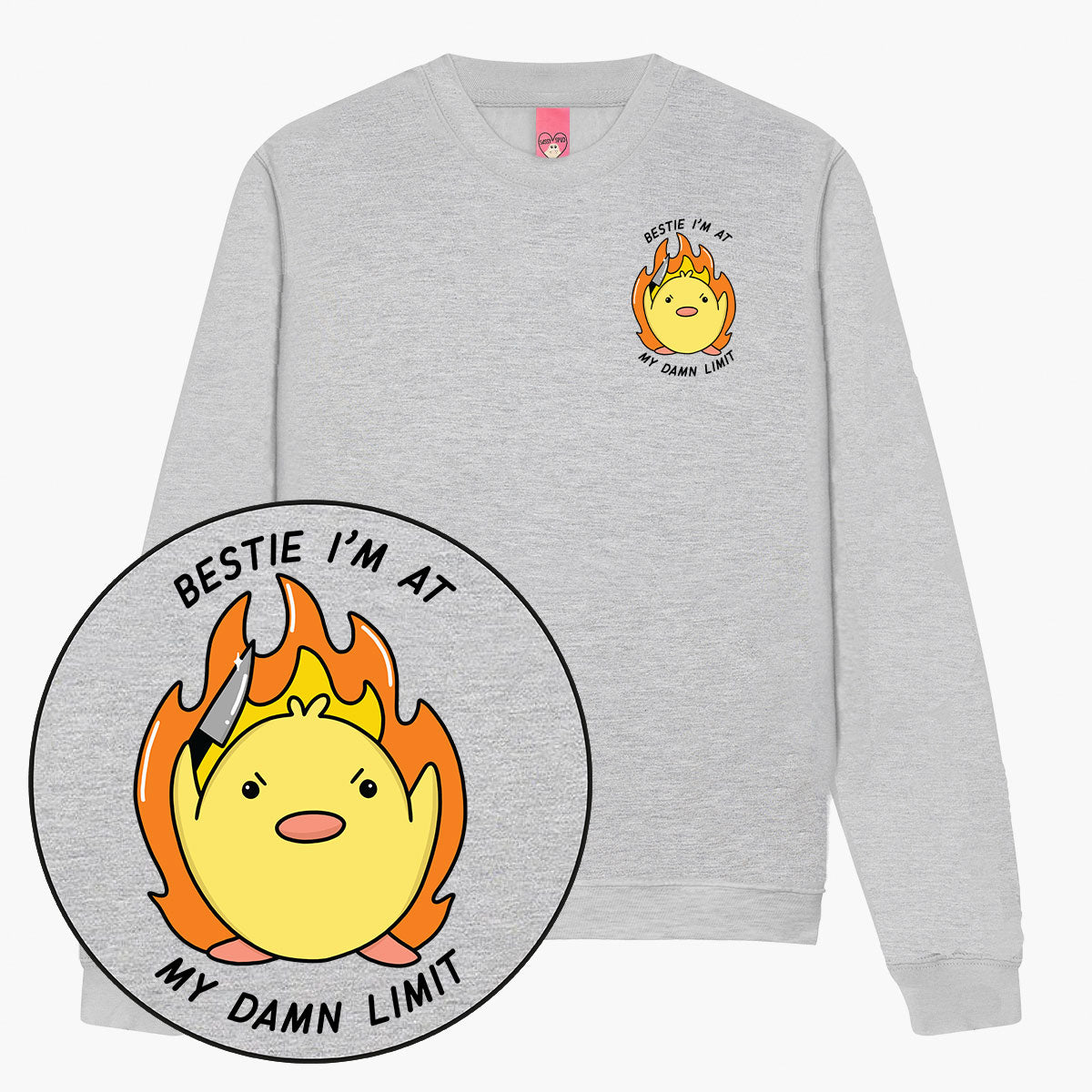 At My Limit Sweatshirt (Unisex)-Printed Clothing, Printed Sweatshirt, JH030-Sassy Spud