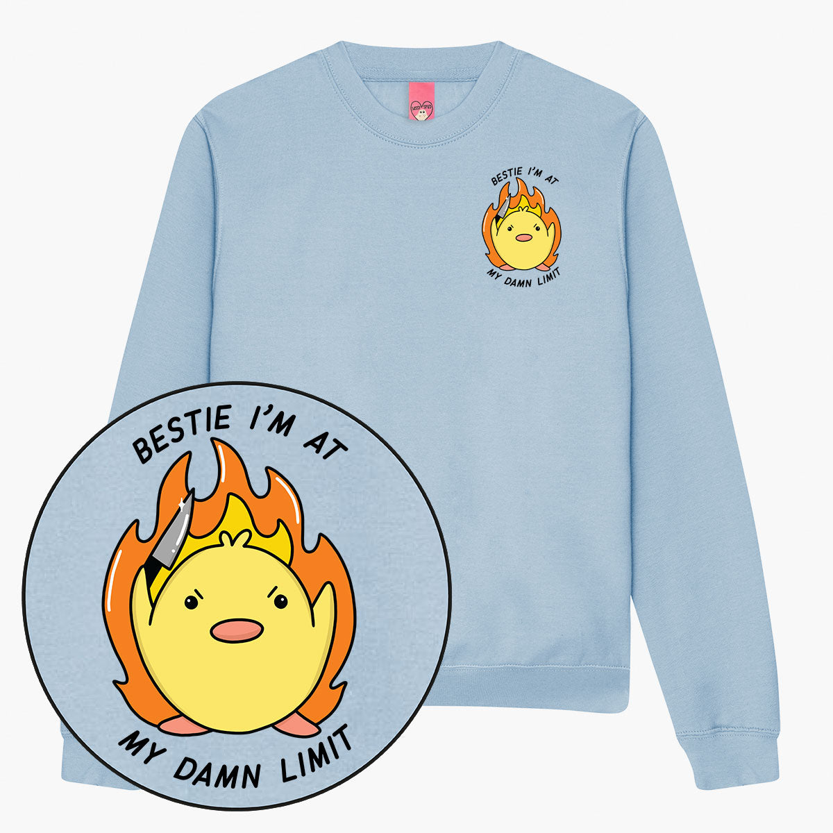 At My Limit Sweatshirt (Unisex)-Printed Clothing, Printed Sweatshirt, JH030-Sassy Spud