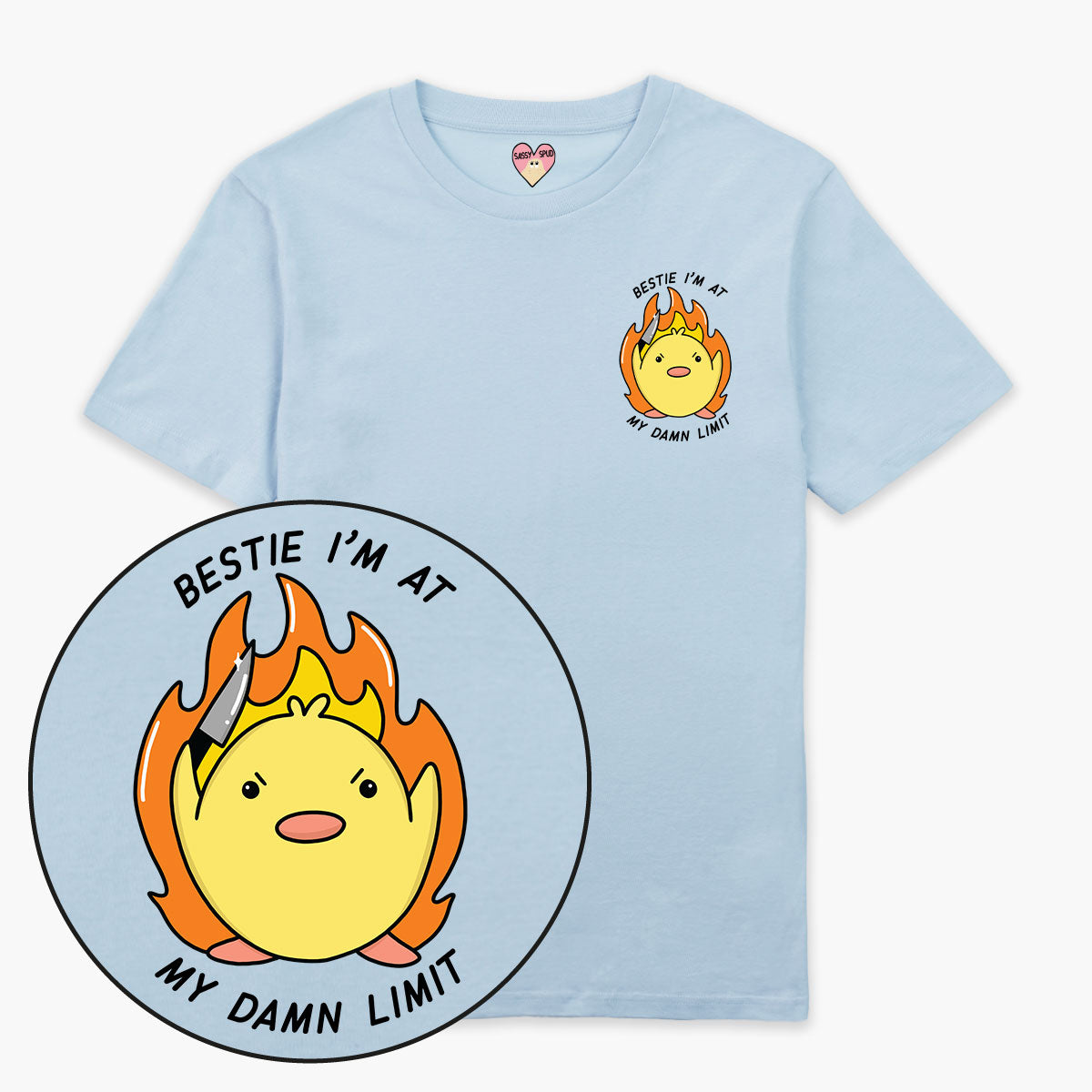 At My Limit T-Shirt (Unisex)-Printed Clothing, Printed T Shirt, EP01-Sassy Spud
