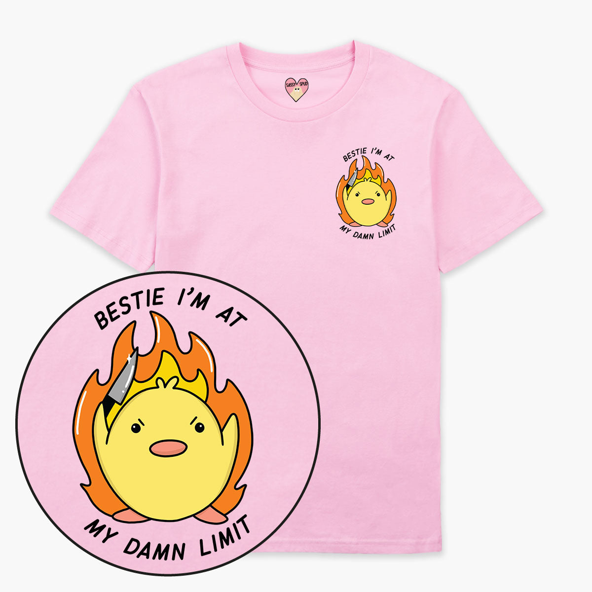 At My Limit T-Shirt (Unisex)-Printed Clothing, Printed T Shirt, EP01-Sassy Spud