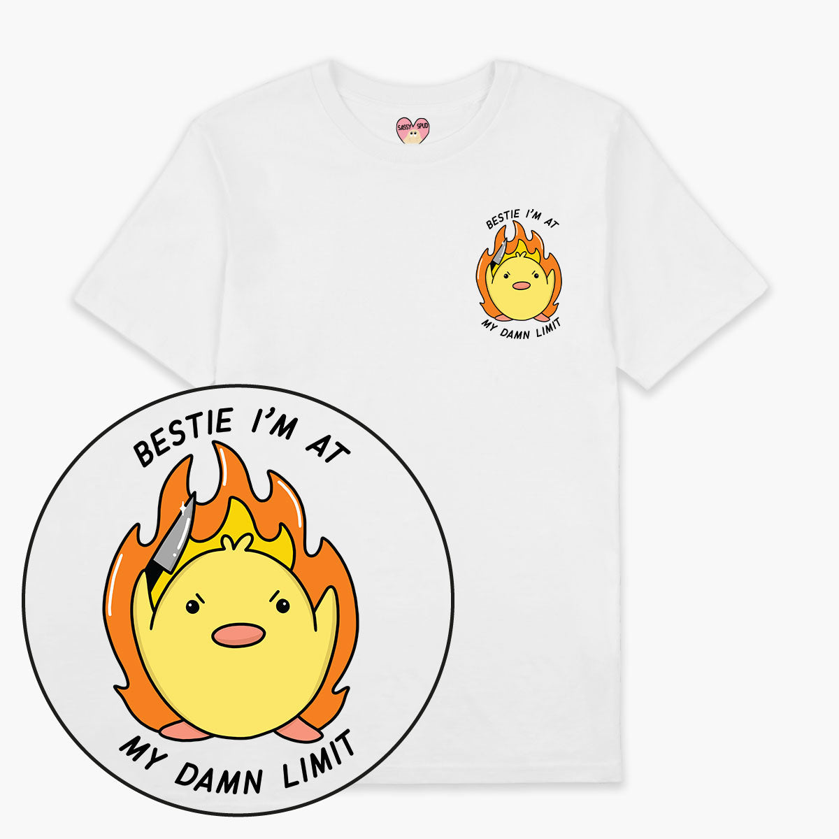 At My Limit T-Shirt (Unisex)-Printed Clothing, Printed T Shirt, EP01-Sassy Spud