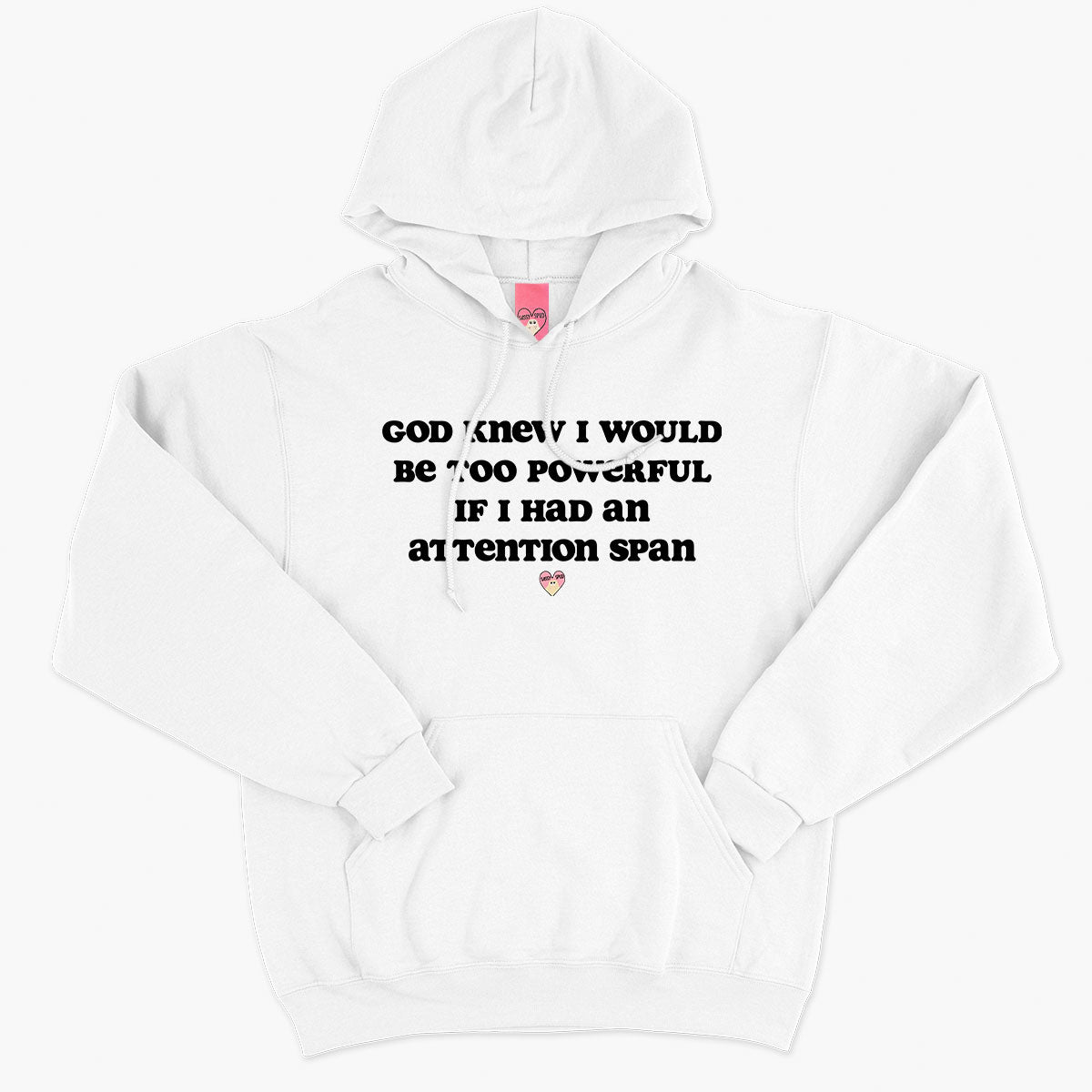 Attention Span Hoodie (Unisex)-Printed Clothing, Printed Hoodie, JH001-Sassy Spud