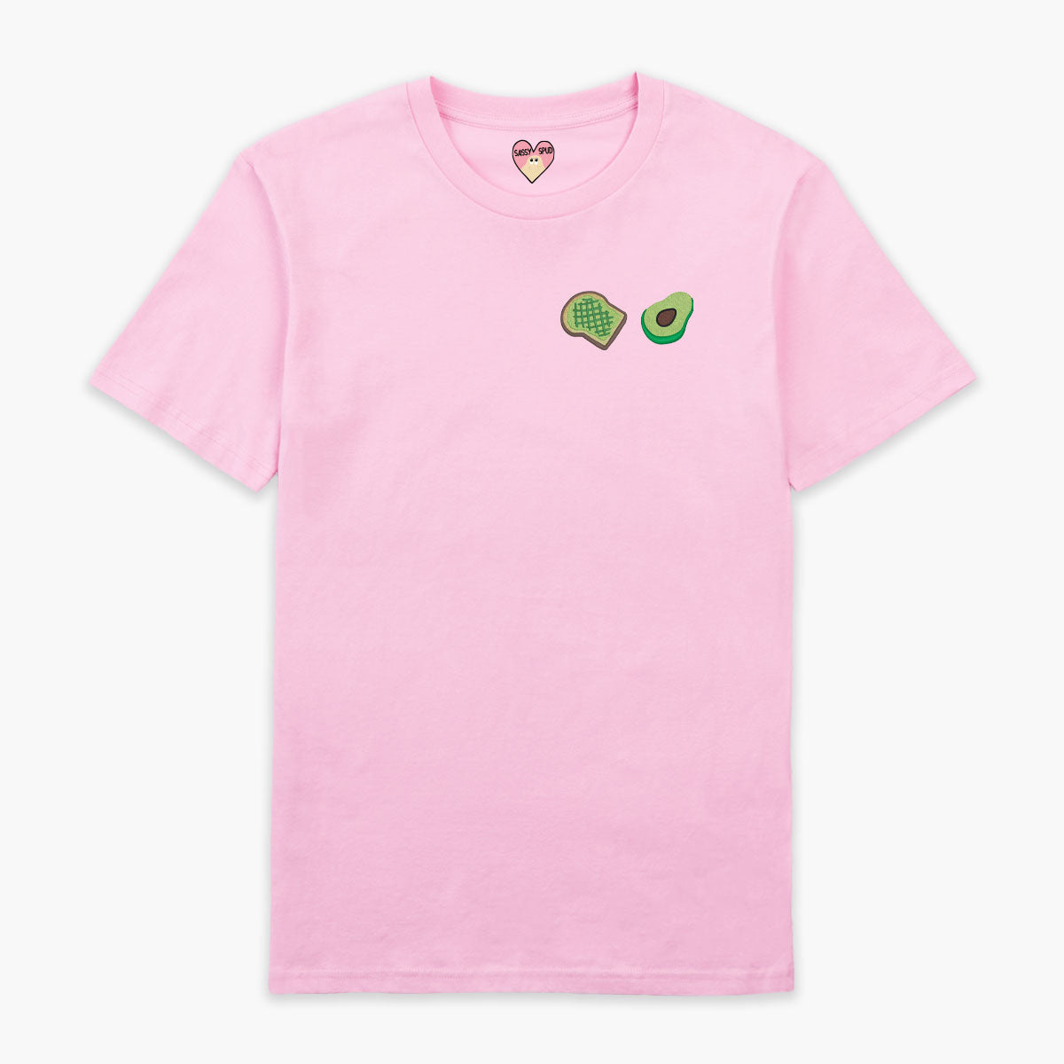 Avocado Toast Embroidered T-Shirt (Unisex)-Embroidered Clothing, Embroidered T Shirt, EP01-Sassy Spud