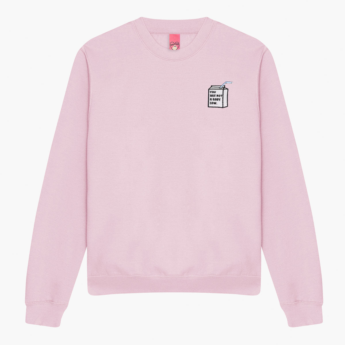 Baby Cow Embroidered Sweatshirt (Unisex)-Embroidered Clothing, Embroidered Sweatshirt, JH030-Sassy Spud