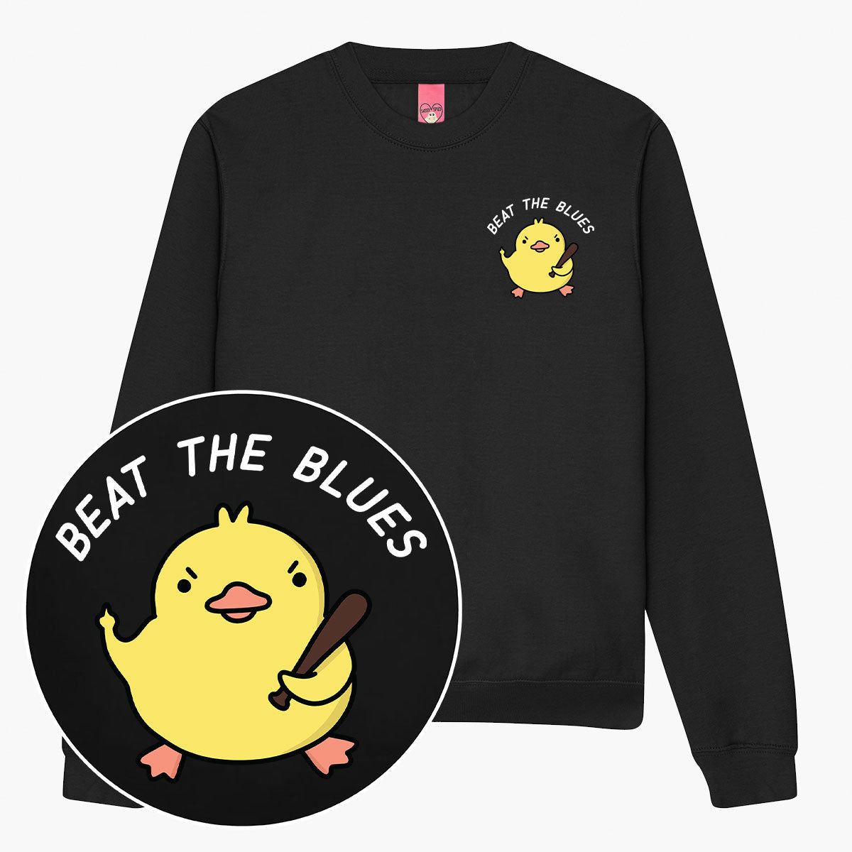 Beat The Blues Sweatshirt (Unisex)-Printed Clothing, Printed Sweatshirt, JH030-Sassy Spud
