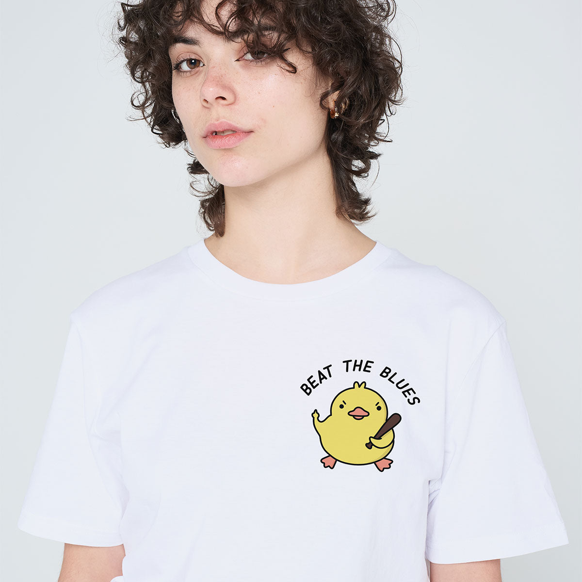 Beat The Blues T-Shirt (Unisex)-Printed Clothing, Printed T Shirt, EP01-Sassy Spud