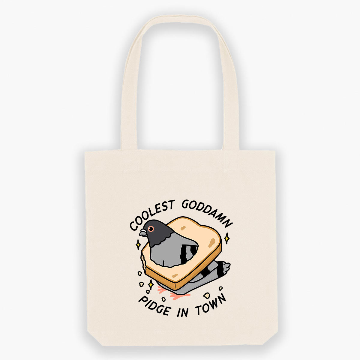 Bread Pigeon Tote Bag-Sassy Accessories, Sassy Gifts, Sassy Tote Bag, STAU760-Sassy Spud