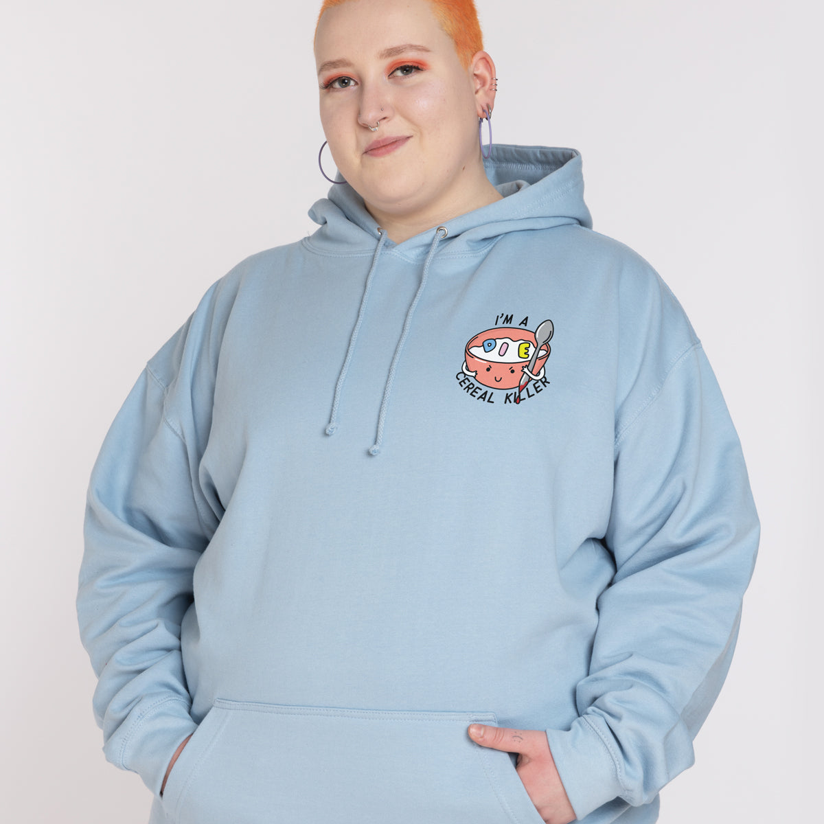 Cereal Killer Hoodie (Unisex)-Printed Clothing, Printed Hoodie, JH001-Sassy Spud