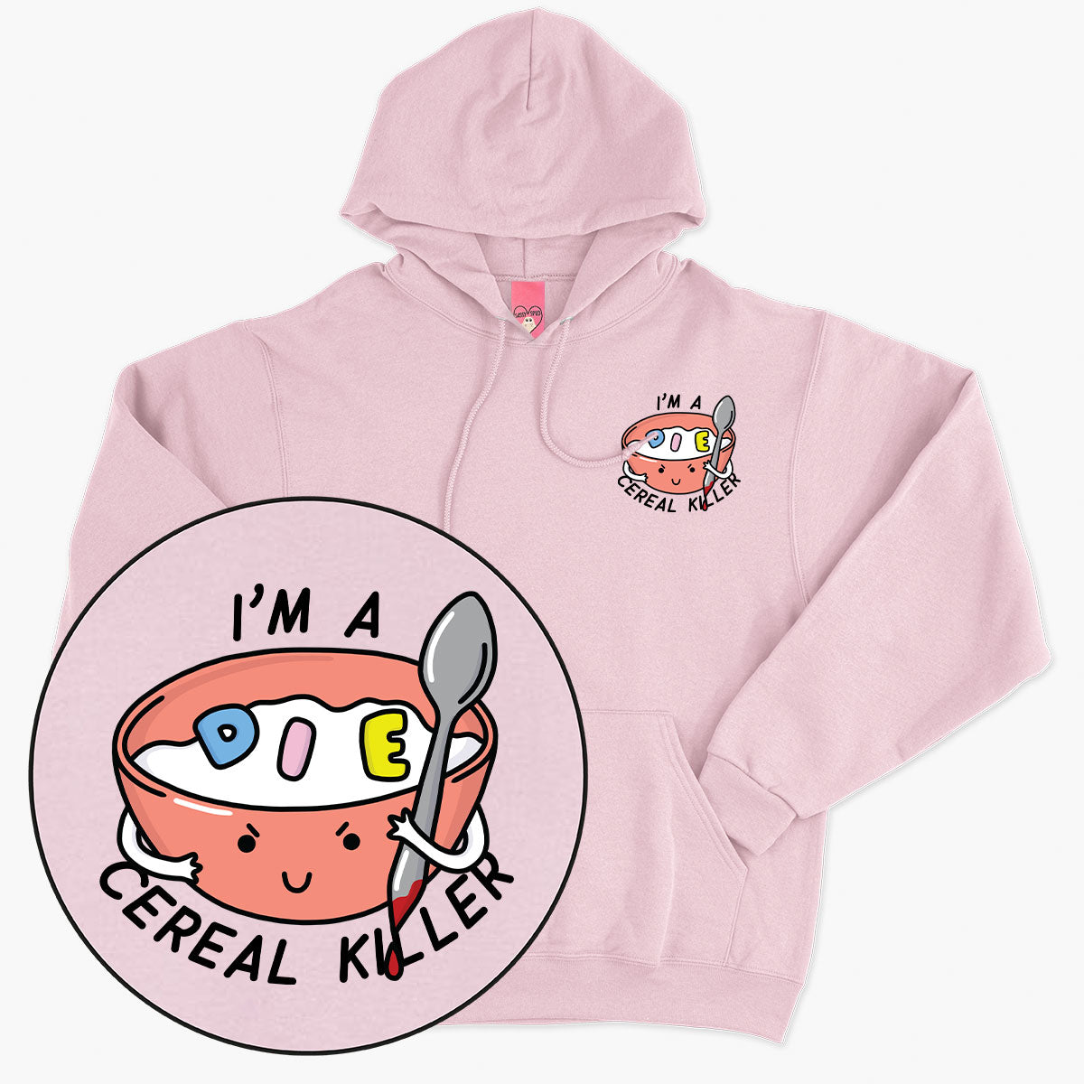 Cereal Killer Hoodie (Unisex)-Printed Clothing, Printed Hoodie, JH001-Sassy Spud