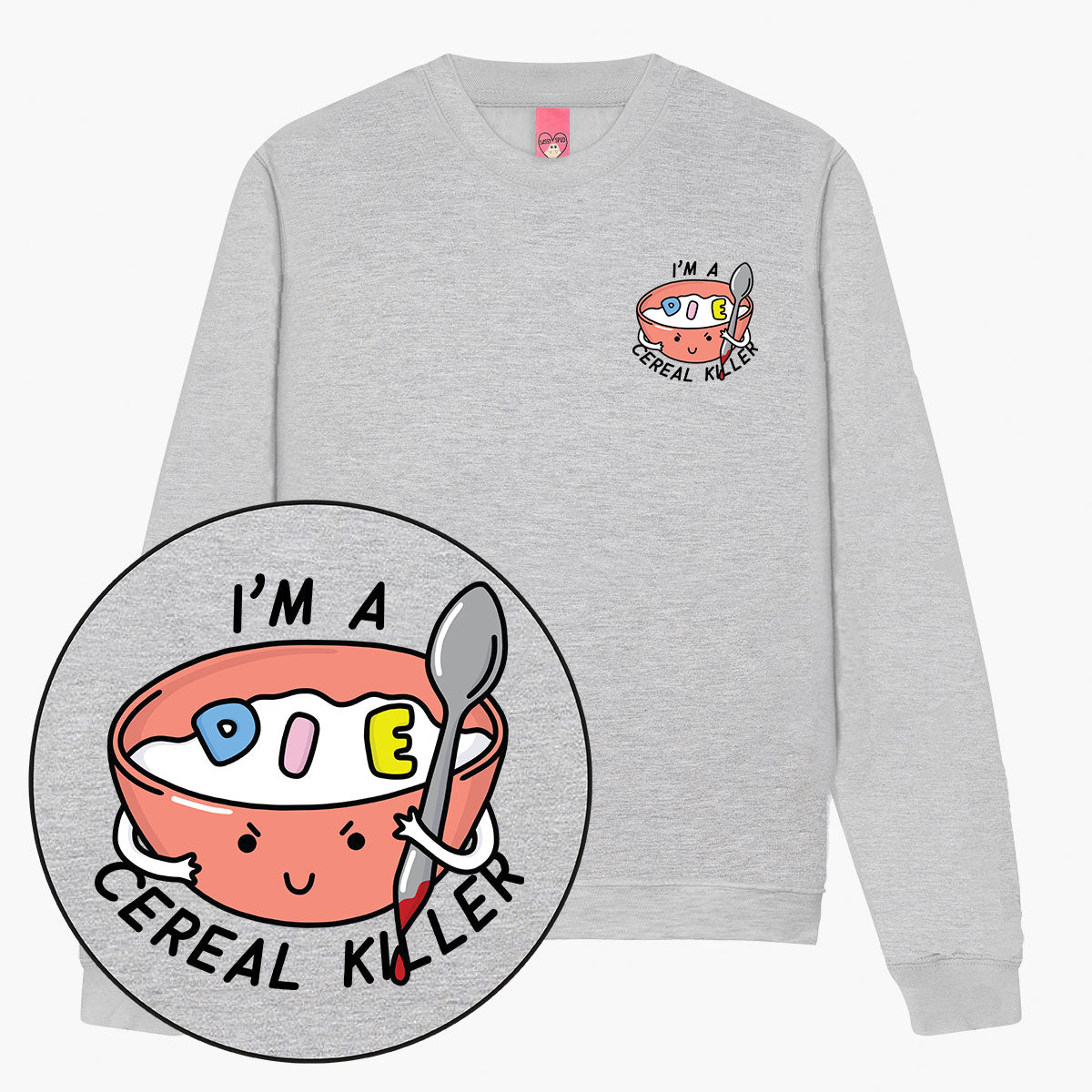 Cereal Killer Sweatshirt (Unisex)-Printed Clothing, Printed Sweatshirt, JH030-Sassy Spud