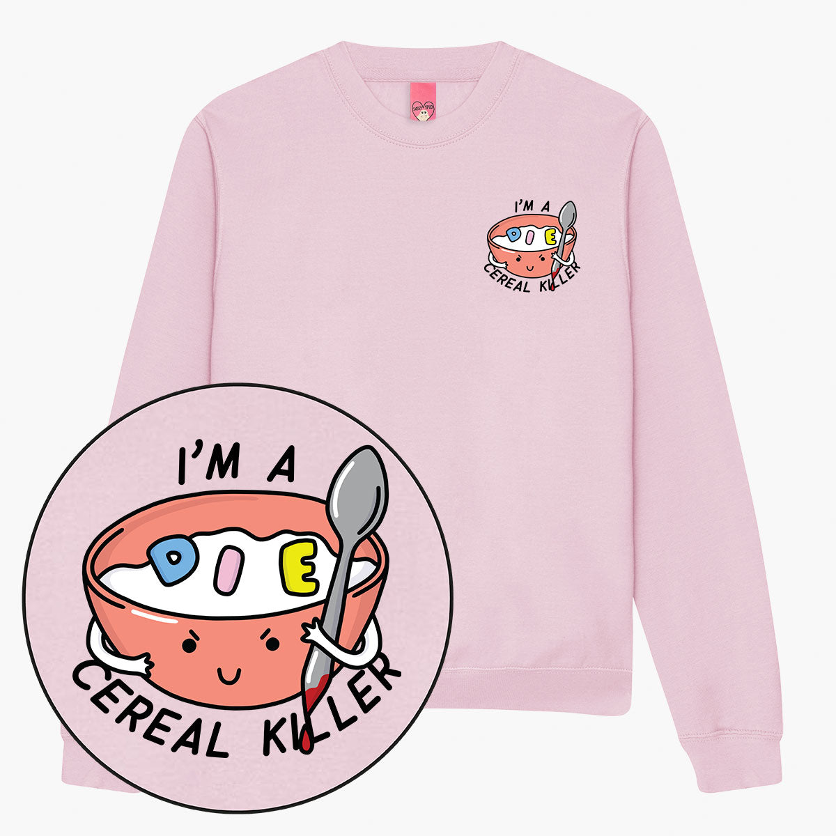 Cereal Killer Sweatshirt (Unisex)-Printed Clothing, Printed Sweatshirt, JH030-Sassy Spud