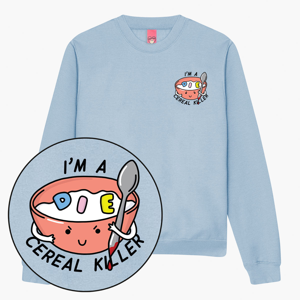 Cereal Killer Sweatshirt (Unisex)-Printed Clothing, Printed Sweatshirt, JH030-Sassy Spud