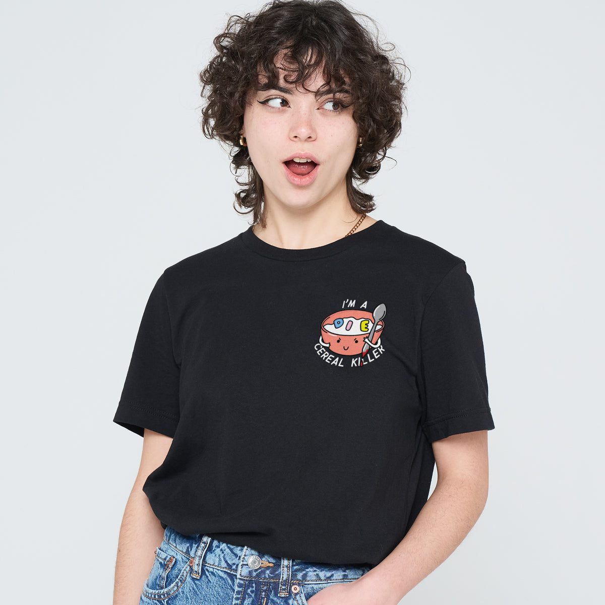 Cereal Killer T-Shirt (Unisex)-Printed Clothing, Printed T Shirt, EP01-Sassy Spud