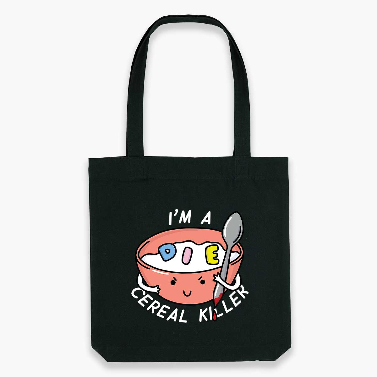 Cereal Killer Tote Bag-Sassy Accessories, Sassy Gifts, Sassy Tote Bag, STAU760-Sassy Spud