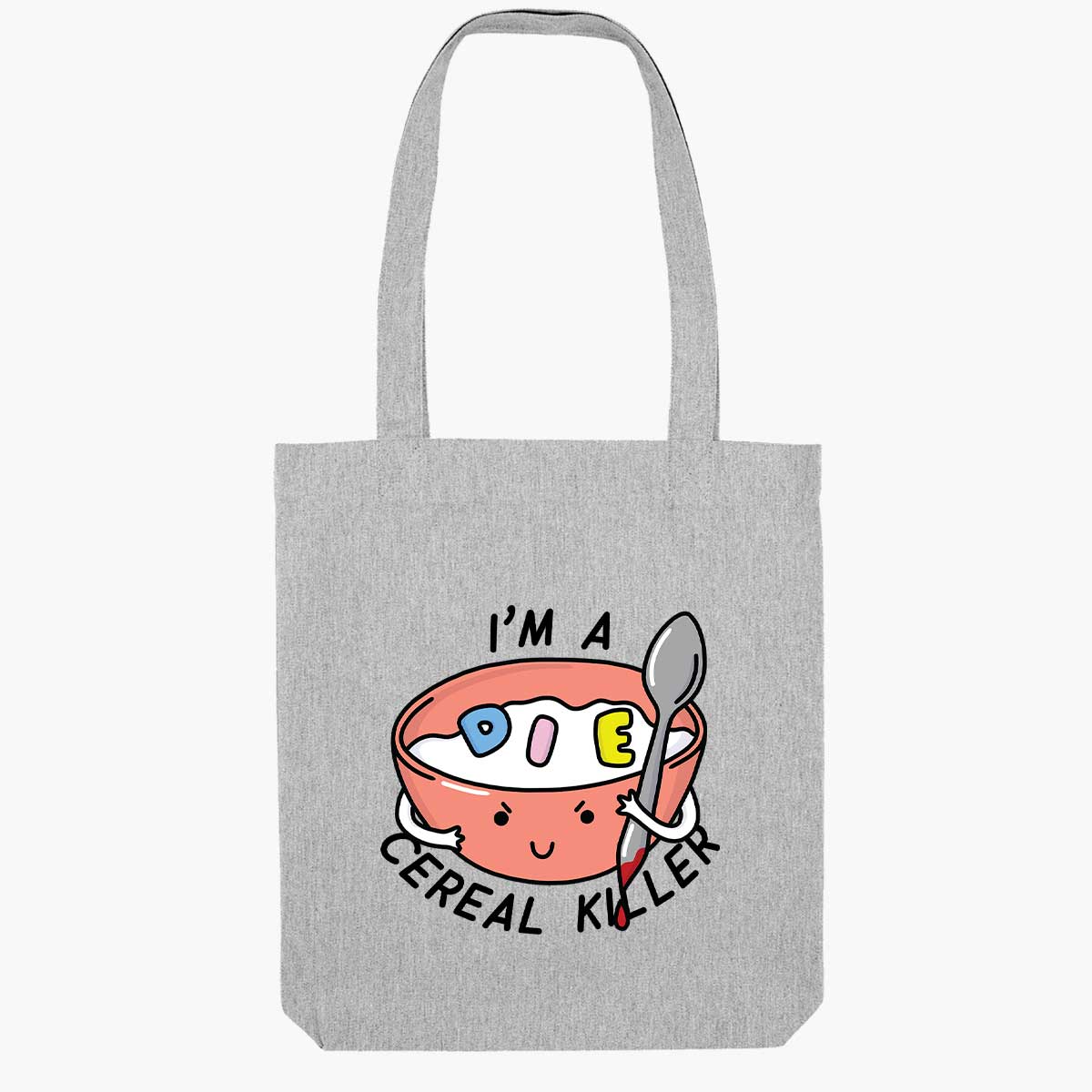Cereal Killer Tote Bag-Sassy Accessories, Sassy Gifts, Sassy Tote Bag, STAU760-Sassy Spud