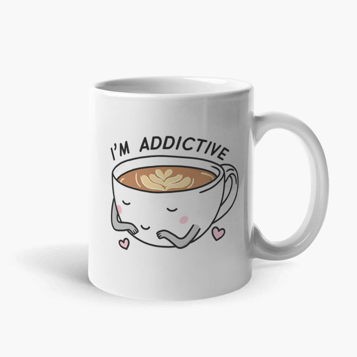 Coffee Addict Coffee Mug-Funny Gift, Funny Coffee Mug, 11oz White Ceramic-Sassy Spud