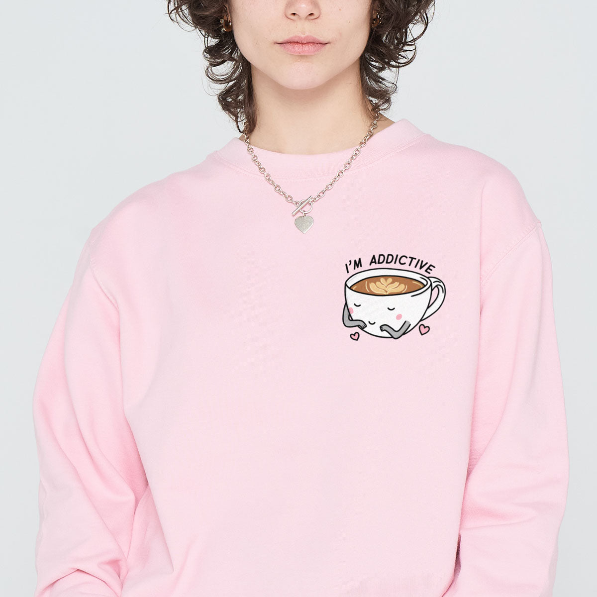 Coffee Addict Sweatshirt (Unisex)-Printed Clothing, Printed Sweatshirt, JH030-Sassy Spud