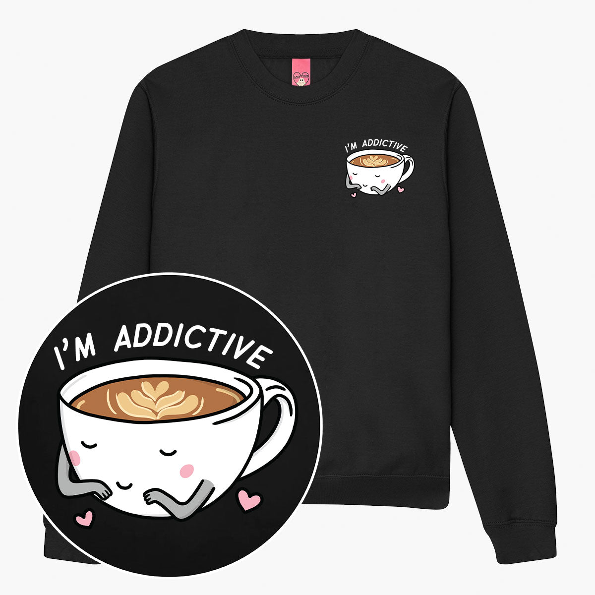 Coffee Addict Sweatshirt (Unisex)-Printed Clothing, Printed Sweatshirt, JH030-Sassy Spud