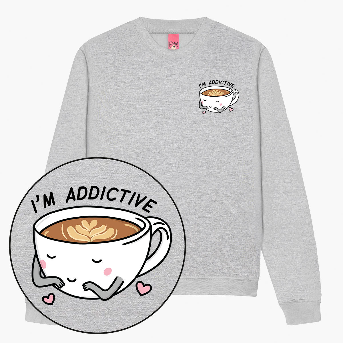 Coffee Addict Sweatshirt (Unisex)-Printed Clothing, Printed Sweatshirt, JH030-Sassy Spud