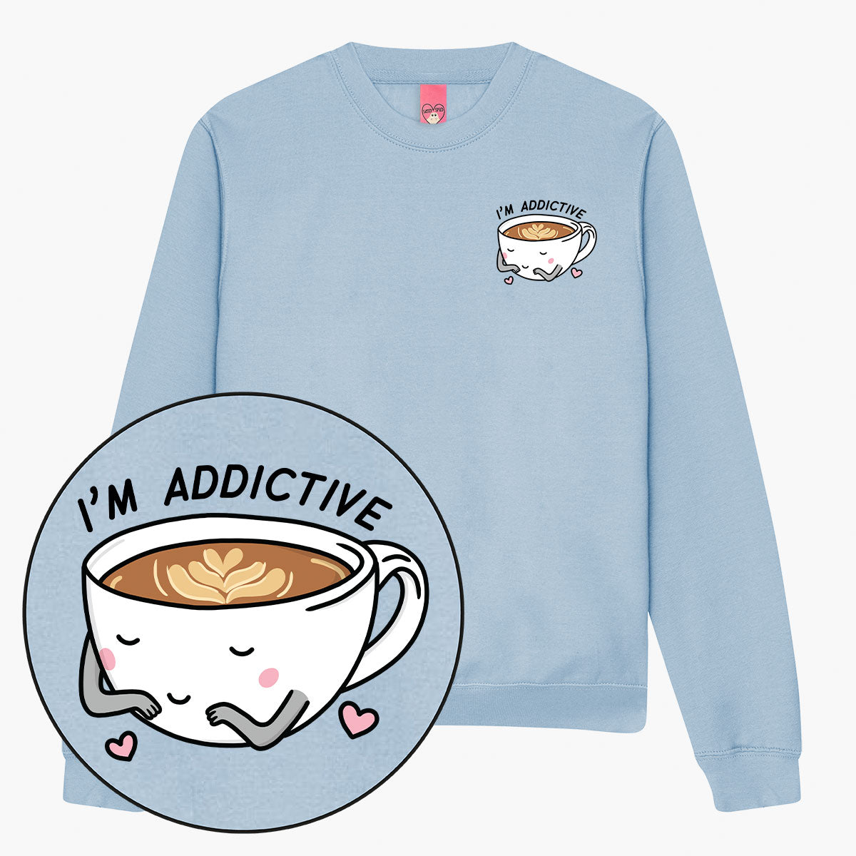 Coffee Addict Sweatshirt (Unisex)-Printed Clothing, Printed Sweatshirt, JH030-Sassy Spud