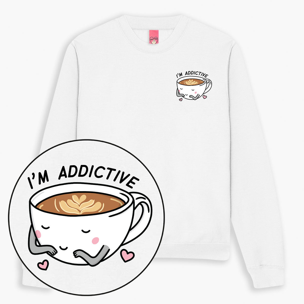 Coffee Addict Sweatshirt (Unisex)-Printed Clothing, Printed Sweatshirt, JH030-Sassy Spud