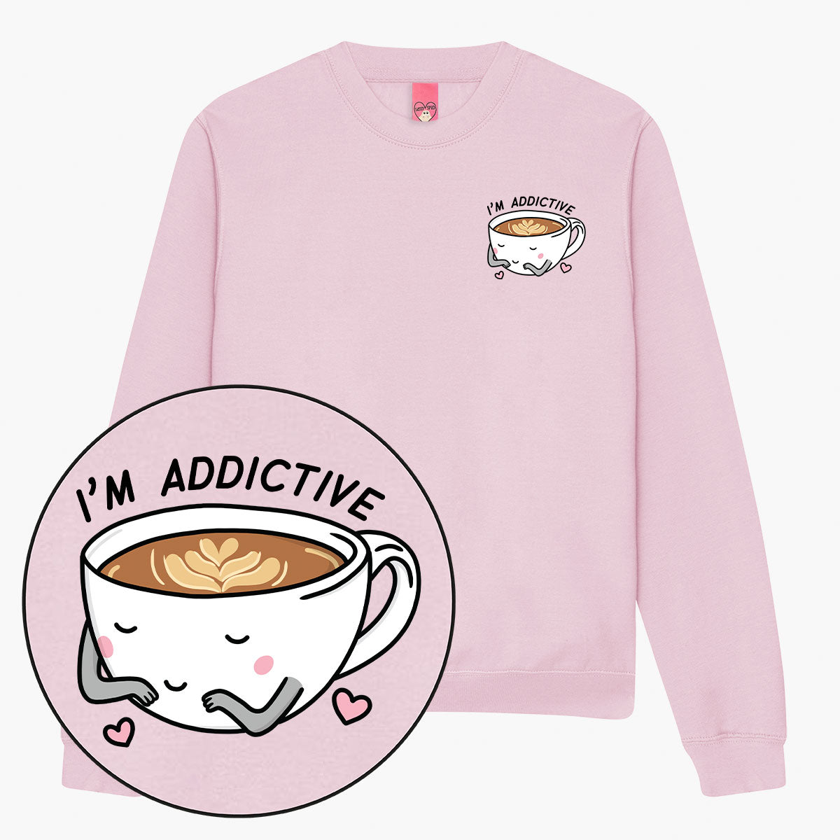 Coffee Addict Sweatshirt (Unisex)-Printed Clothing, Printed Sweatshirt, JH030-Sassy Spud