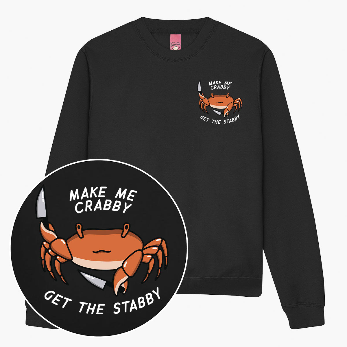 Crabby Sweatshirt (Unisex)-Printed Clothing, Printed Sweatshirt, JH030-Sassy Spud
