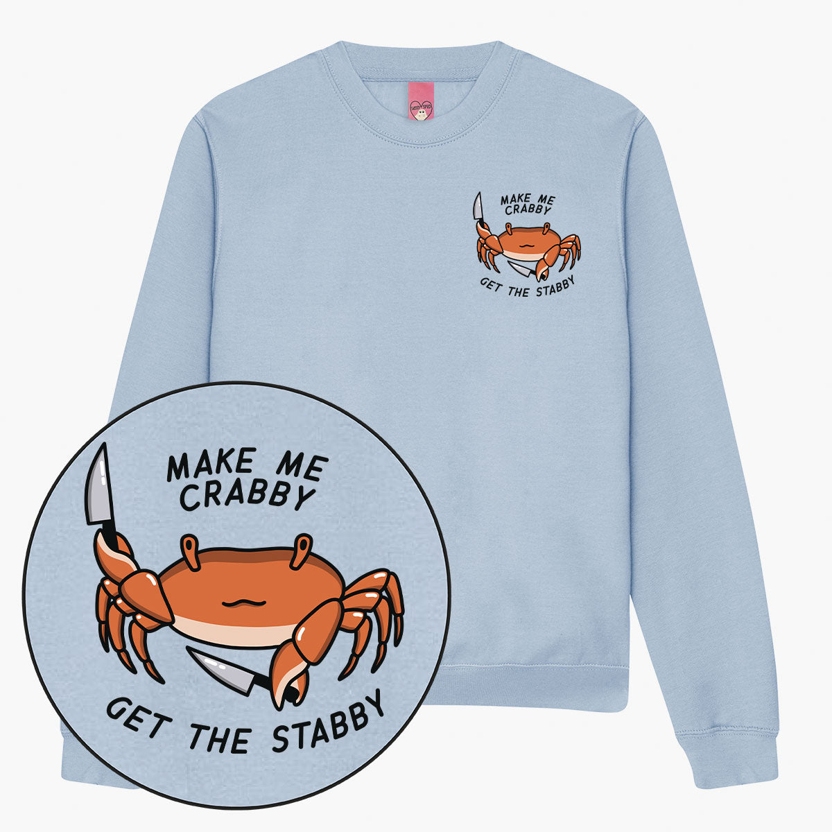 Crabby Sweatshirt (Unisex)-Printed Clothing, Printed Sweatshirt, JH030-Sassy Spud