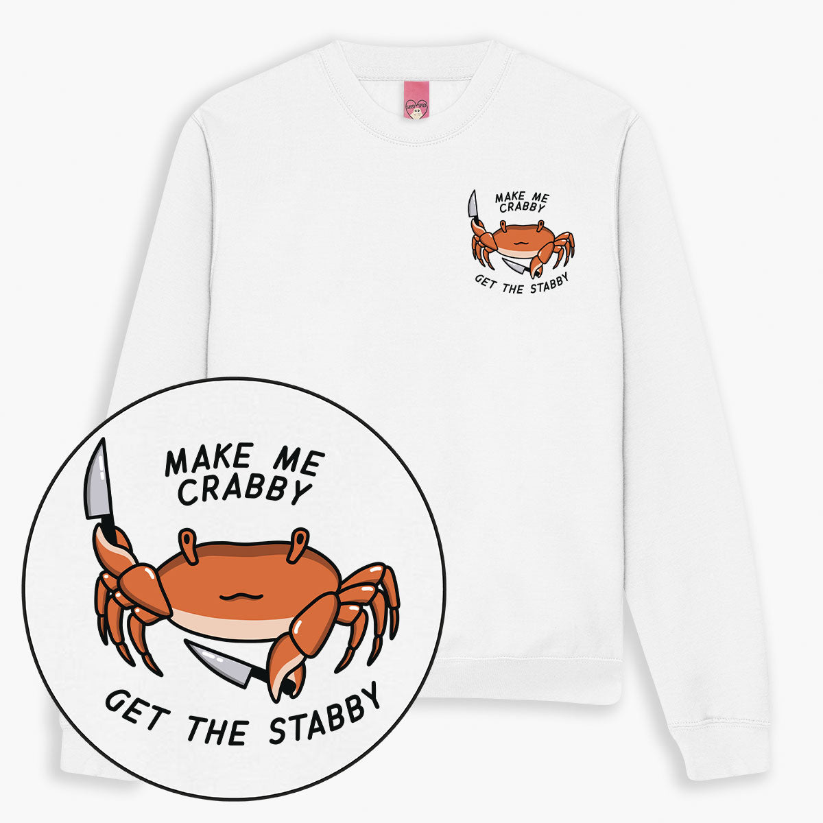 Crabby Sweatshirt (Unisex)-Printed Clothing, Printed Sweatshirt, JH030-Sassy Spud