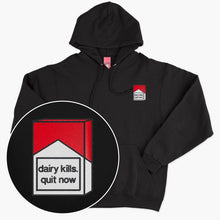 Load image into Gallery viewer, Dairy Kills Embroidered Hoodie (Unisex)-Embroidered Clothing, Embroidered Hoodie, JH001-Sassy Spud