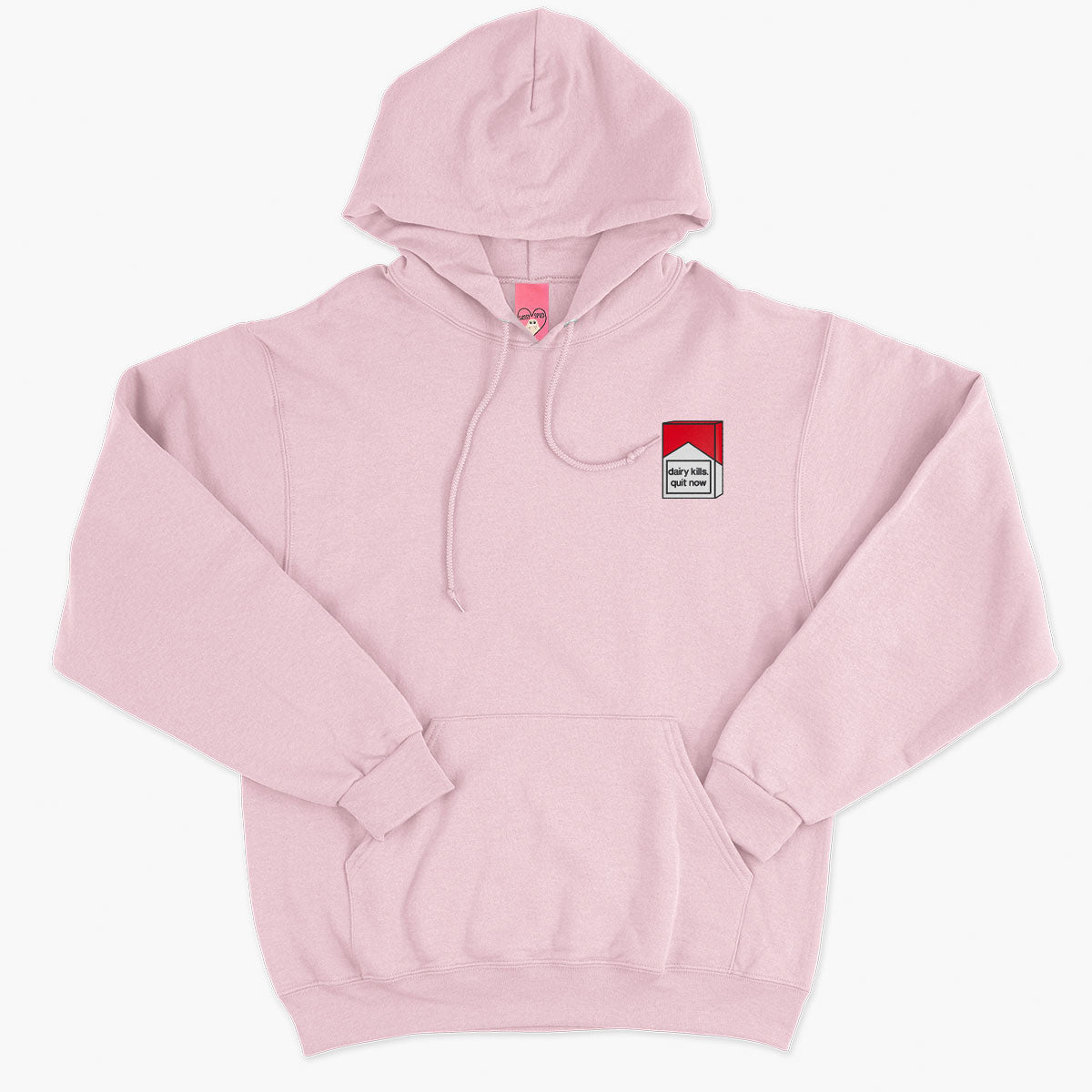 Dairy Kills Embroidered Hoodie (Unisex)-Embroidered Clothing, Embroidered Hoodie, JH001-Sassy Spud