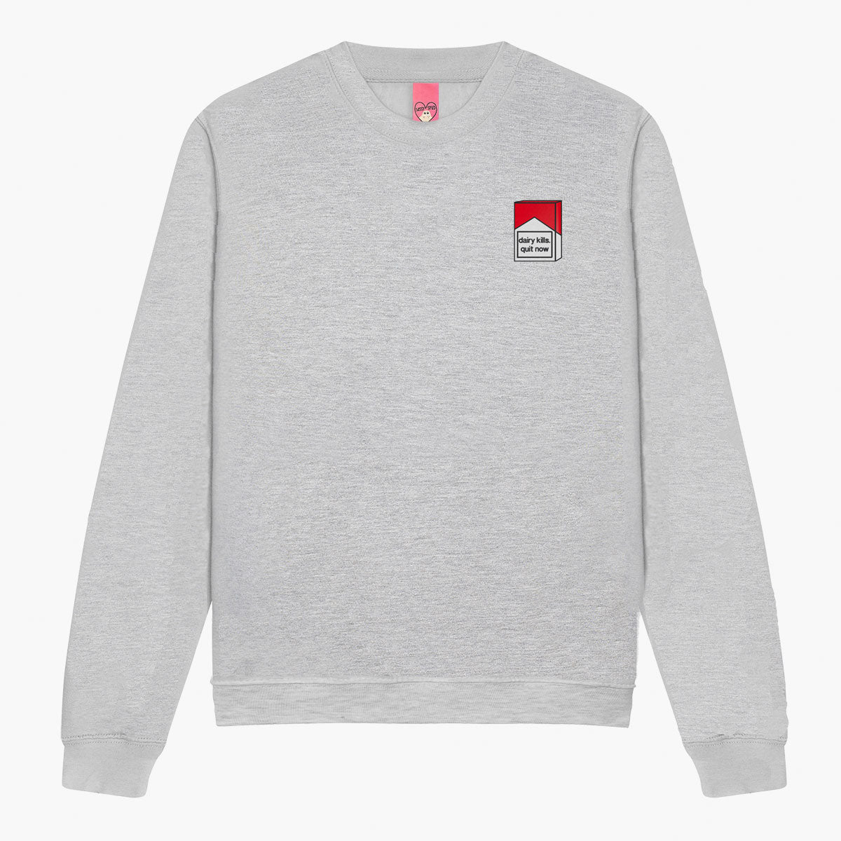 Dairy Kills Embroidered Sweatshirt (Unisex)-Embroidered Clothing, Embroidered Sweatshirt, JH030-Sassy Spud