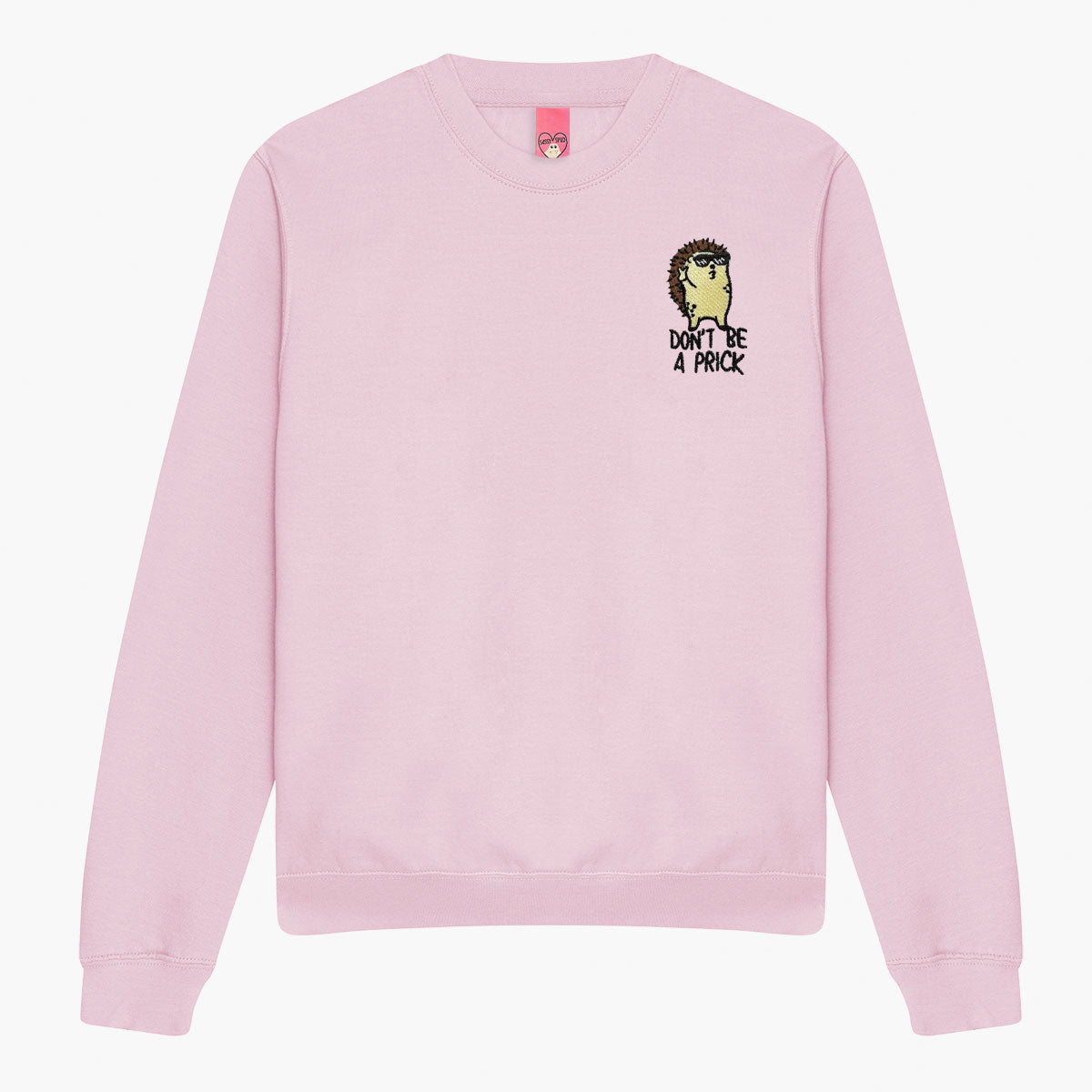 Don't Be A Prick Hedgehog Embroidered Sweatshirt (Unisex)-Embroidered Clothing, Embroidered Sweatshirt, JH030-Sassy Spud