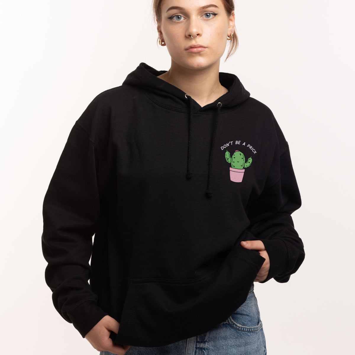 Don't Be A Prick Hoodie (Unisex)-Printed Clothing, Printed Hoodie, JH001-Sassy Spud