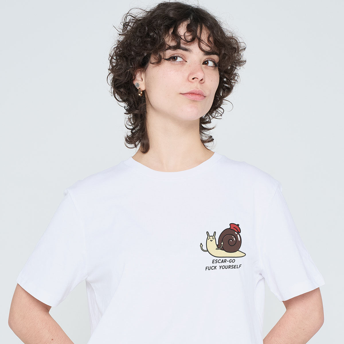 Escar-go F*ck Yourself T-Shirt (Unisex)-Printed Clothing, Printed T Shirt, EP01-Sassy Spud