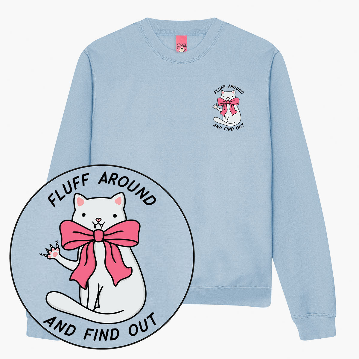 Fluff Around Sweatshirt (Unisex)-Printed Clothing, Printed Sweatshirt, JH030-Sassy Spud
