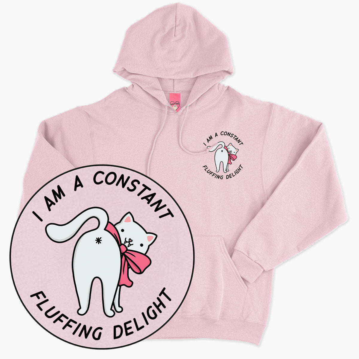 Fluffing Delight Hoodie (Unisex)-Printed Clothing, Printed Hoodie, JH001-Sassy Spud