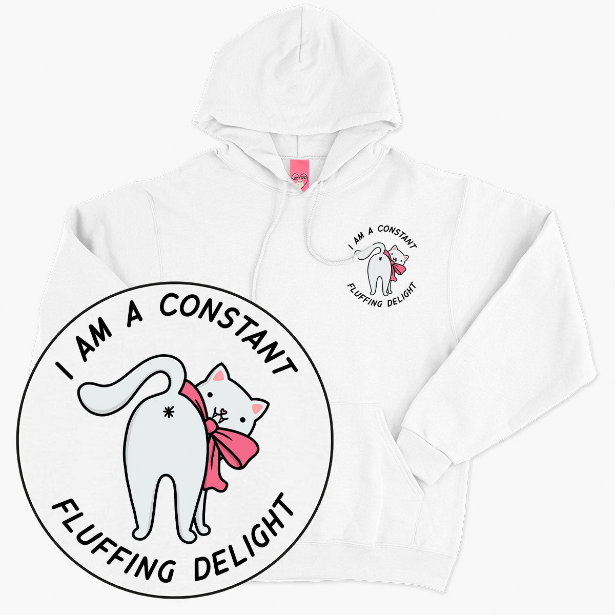 Fluffing Delight Hoodie (Unisex)-Printed Clothing, Printed Hoodie, JH001-Sassy Spud