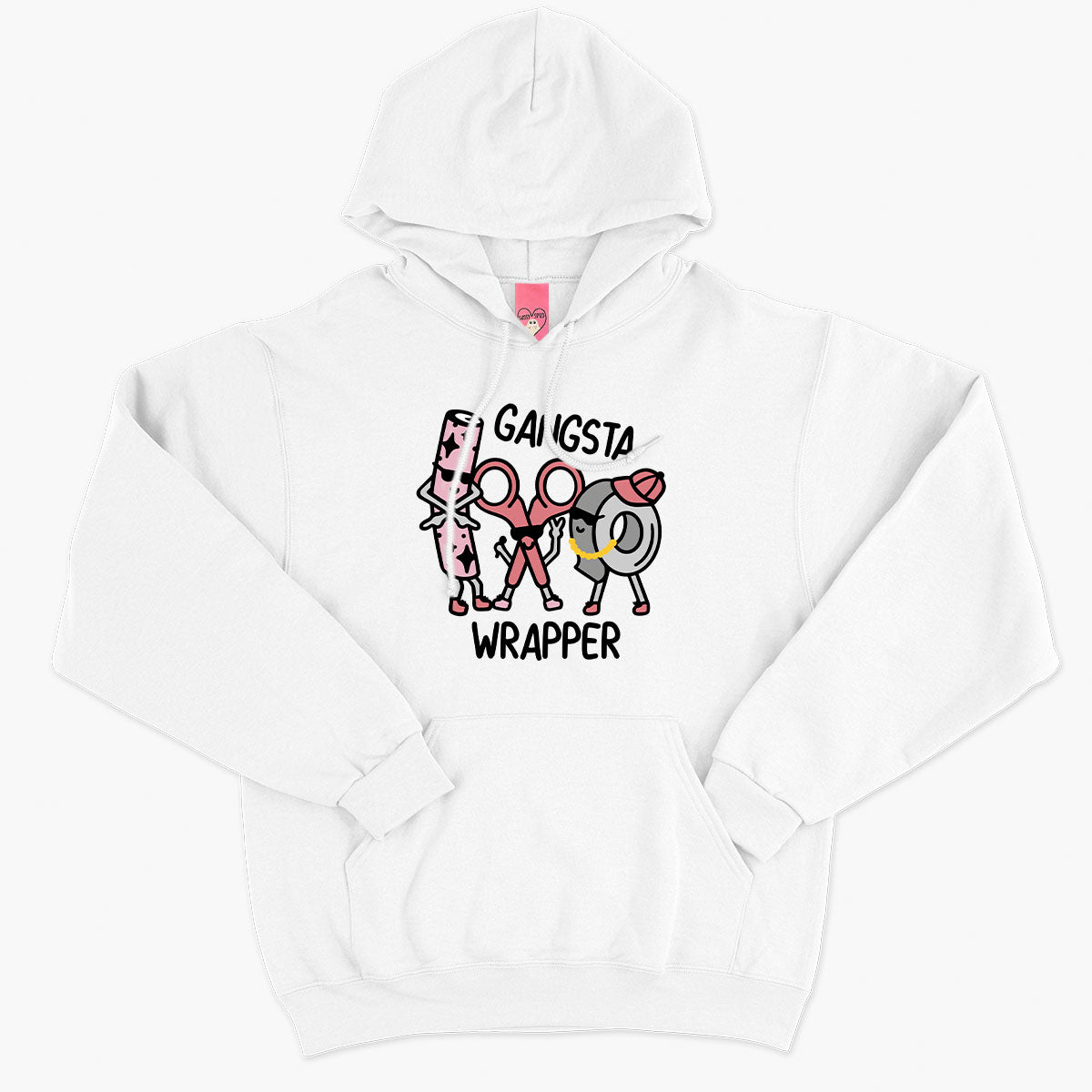 Gangster Wrapper Christmas Hoodie (Unisex)-Embroidered Clothing, Embroidered Hoodie, JH001-Sassy Spud