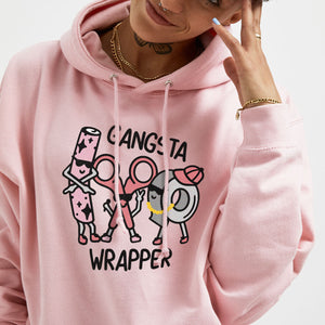Gangster Wrapper Christmas Hoodie (Unisex)-Embroidered Clothing, Embroidered Hoodie, JH001-Sassy Spud