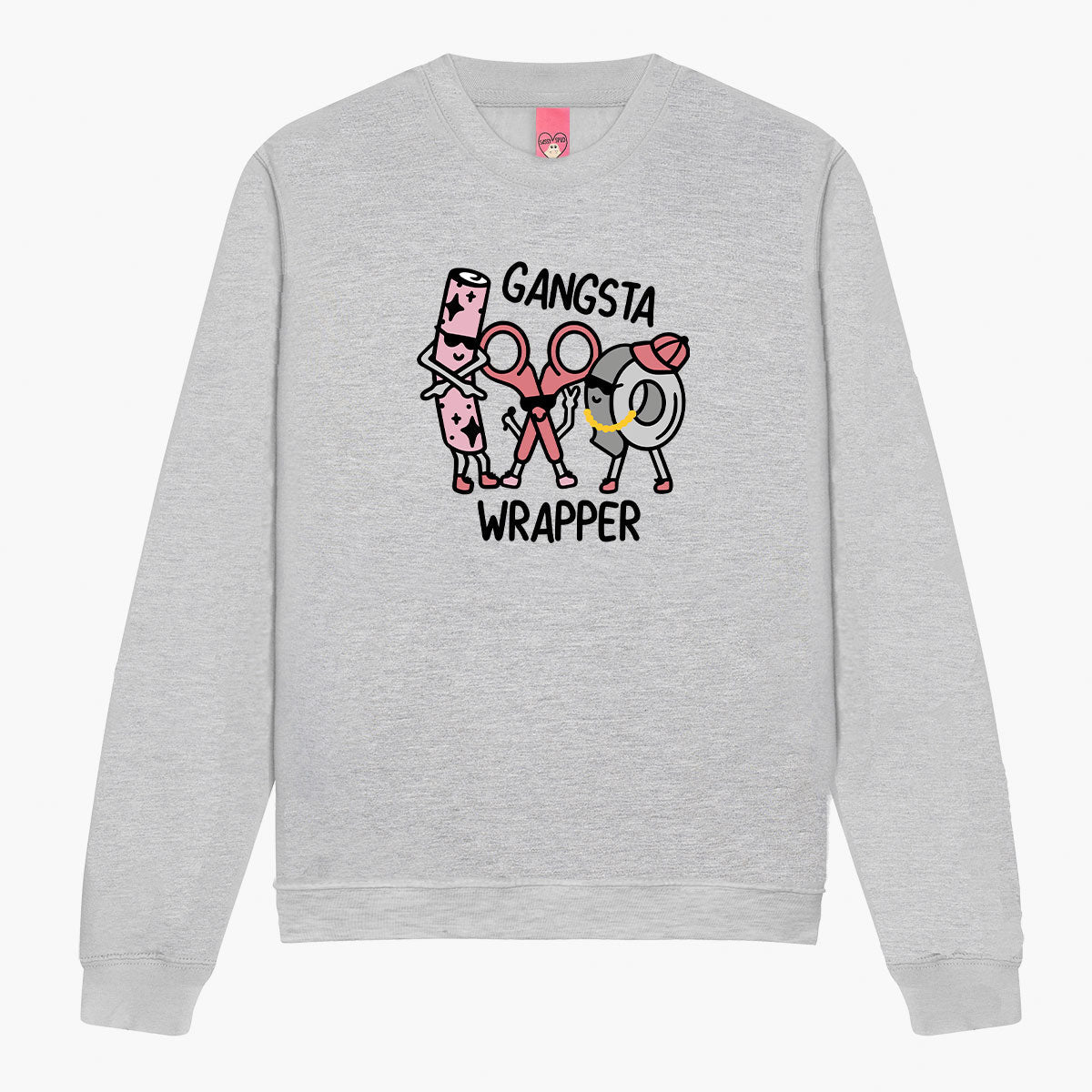 Gangster Wrapper Christmas Jumper (Unisex)-Embroidered Clothing, Embroidered Sweatshirt, JH030-Sassy Spud