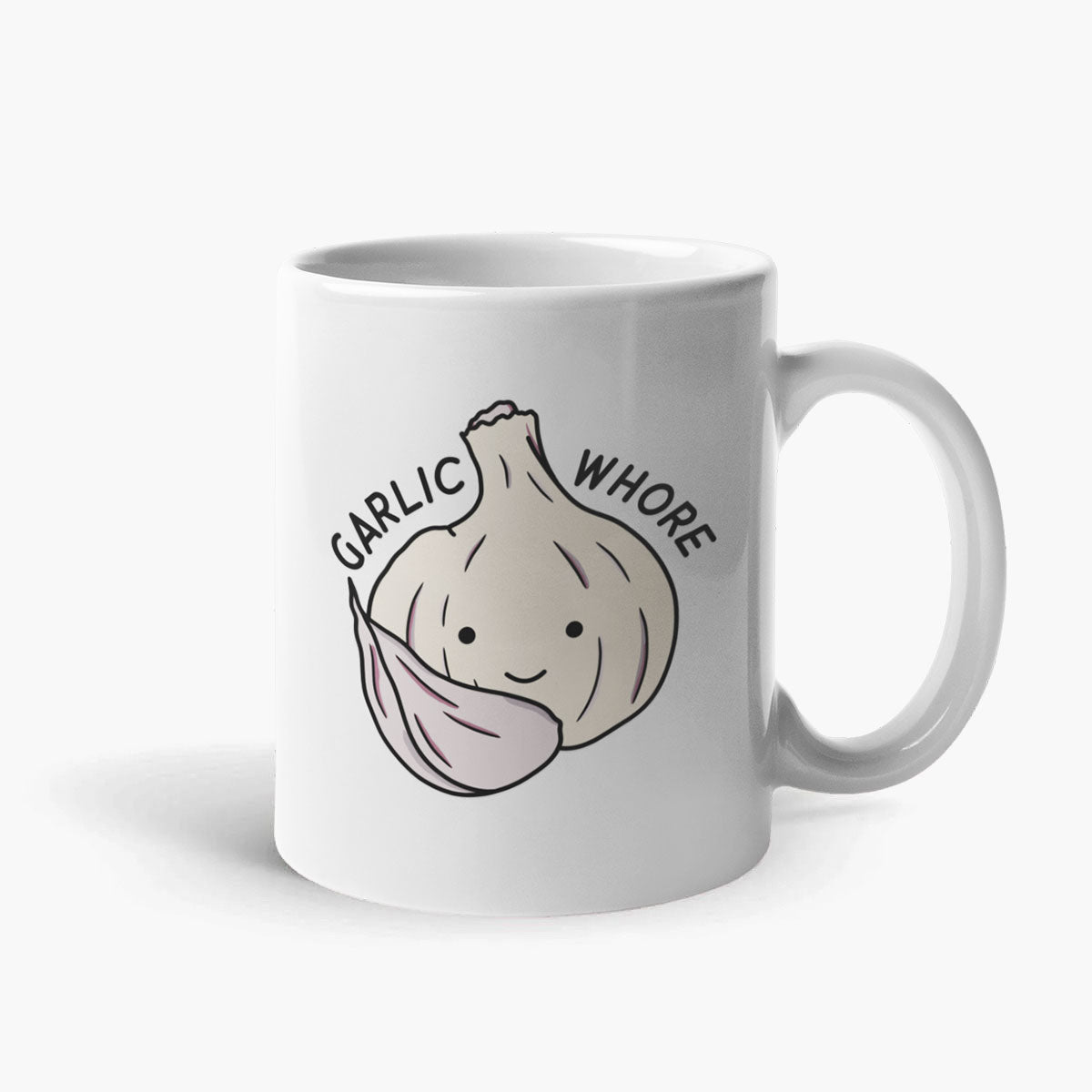 Garlic Whore Coffee Mug-Funny Gift, Funny Coffee Mug, 11oz White Ceramic-Sassy Spud